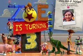 Zoe’s 3rd Birthday Invitation